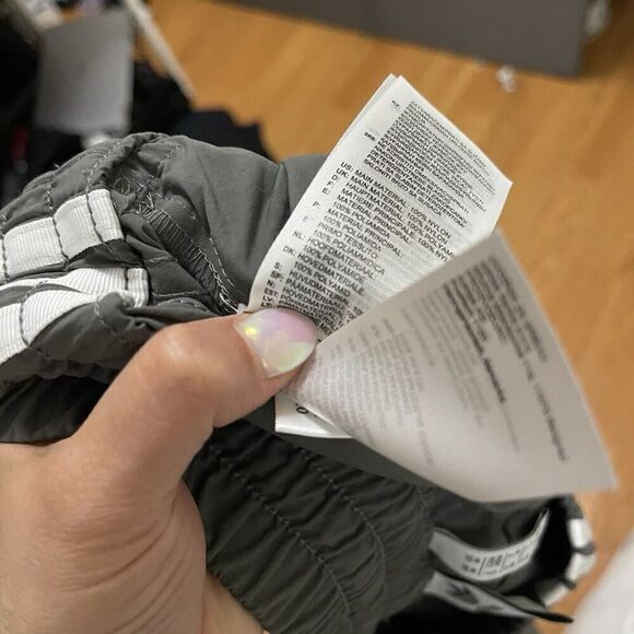 ADIDAS gray tapered windbreaker jogger pants size US medium - Picture 3 of 6